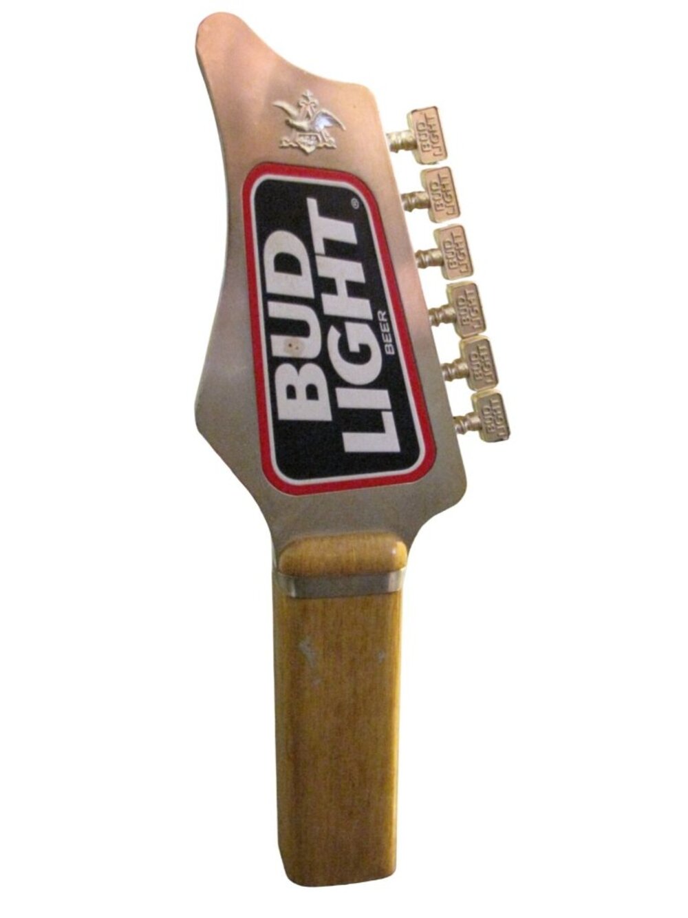 Original Vintage Bud Light Music Guitar Tap Handle Beer Tap 10" St Louis MO 1991